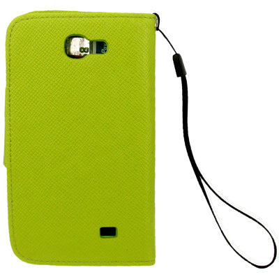 Cross Texture Leather Case with Credit Card Slots & Lanyard for Galaxy Express / i8730