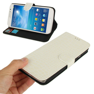 Snakeskin Texture Leather Case with Credit Card Slots & Holder for Galaxy Mega 5.8 / i9150