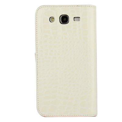 Snakeskin Texture Leather Case with Credit Card Slots & Holder for Galaxy Mega 5.8 / i9150