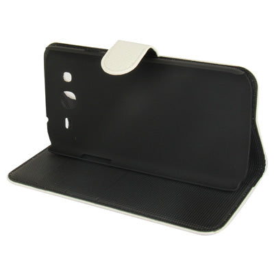 Litchi Texture Genuine Leather Case with Credit Card Slots & Holder for Galaxy Mega 5.8 / i9150