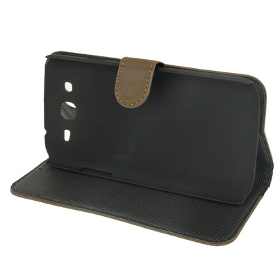 Leather Case with Credit Card Slots & Holder for Galaxy Mega 5.8 / i9150