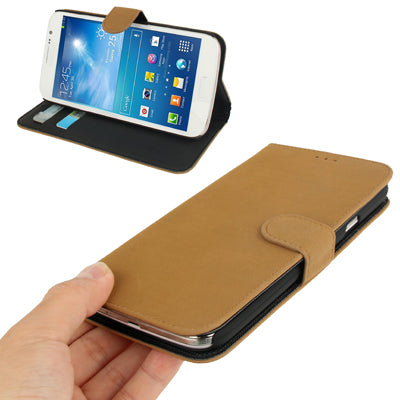 Leather Case with Credit Card Slots & Holder for Galaxy Mega 5.8 / i9150