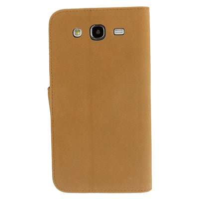 Leather Case with Credit Card Slots & Holder for Galaxy Mega 5.8 / i9150