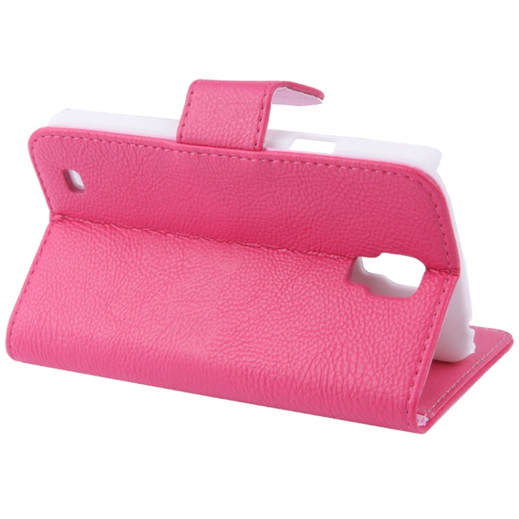 Litchi Texture Horizontal Flip Leather Case with Credit Card Slots & Holder for Galaxy S IV Active / i9295