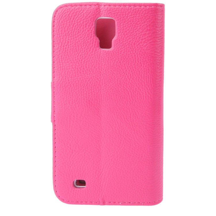 Litchi Texture Horizontal Flip Leather Case with Credit Card Slots & Holder for Galaxy S IV Active / i9295