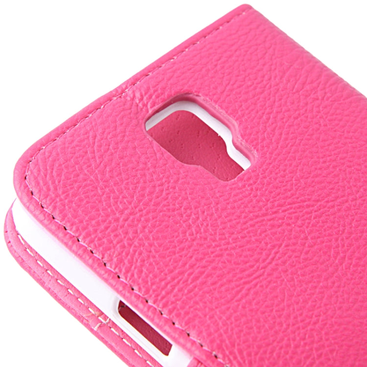 Litchi Texture Horizontal Flip Leather Case with Credit Card Slots & Holder for Galaxy S IV Active / i9295