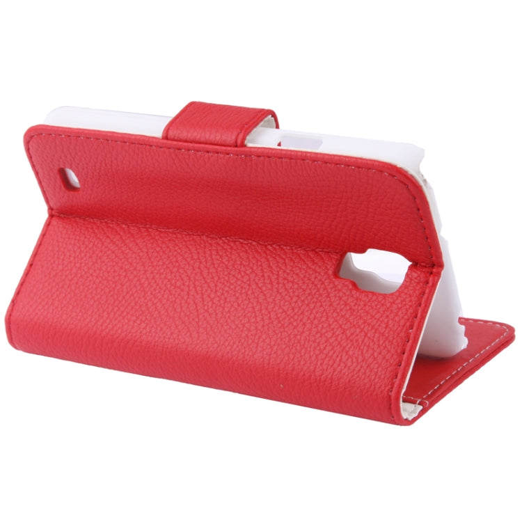 Litchi Texture Horizontal Flip Leather Case with Credit Card Slots & Holder for Galaxy S IV Active / i9295