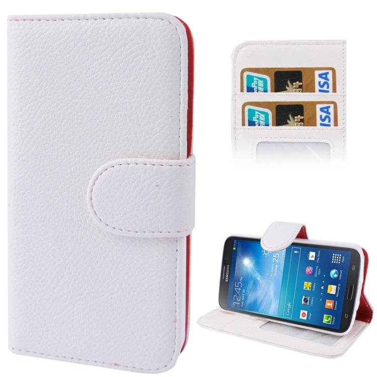 Litchi Texture Horizontal Flip Leather Case with Credit Card Slots & Holder for Galaxy S IV Active / i9295