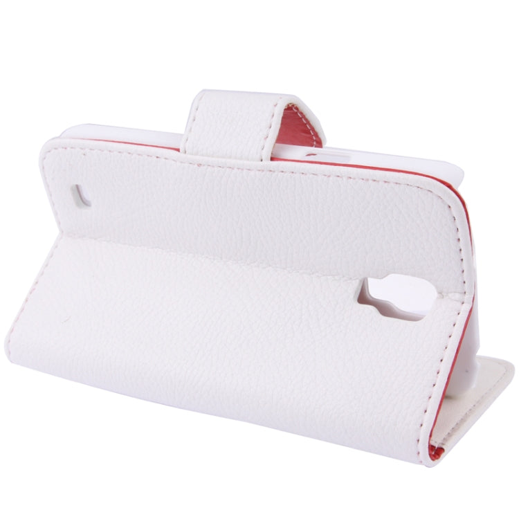 Litchi Texture Horizontal Flip Leather Case with Credit Card Slots & Holder for Galaxy S IV Active / i9295