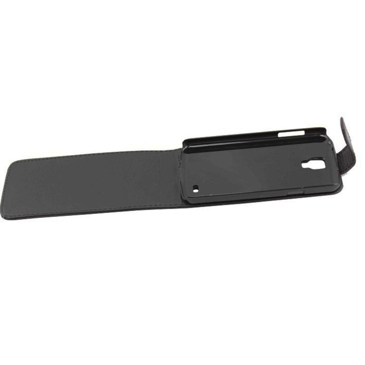Vertical Flip Leather Case for Galaxy S IV Active / i9295(Black)