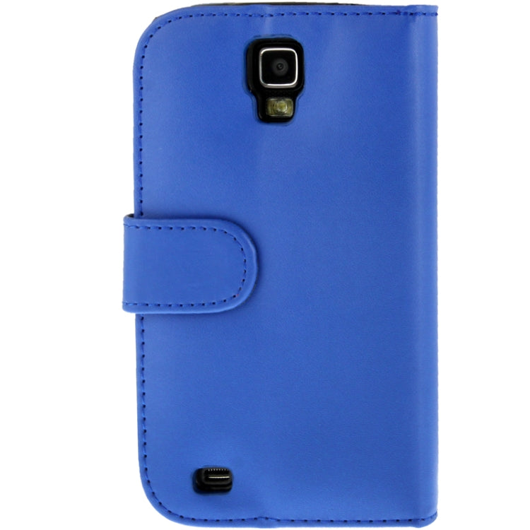 Horizontal Flip Soft Leather Case with Holder & Credit Card Slots for Galaxy S IV Active / i9295