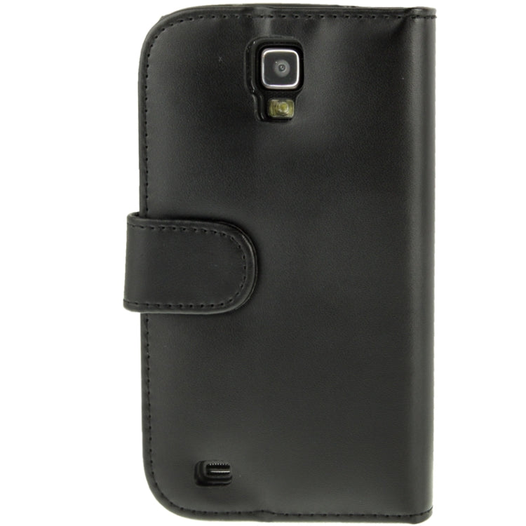 Horizontal Flip Soft Leather Case with Holder & Credit Card Slots for Galaxy S IV Active / i9295