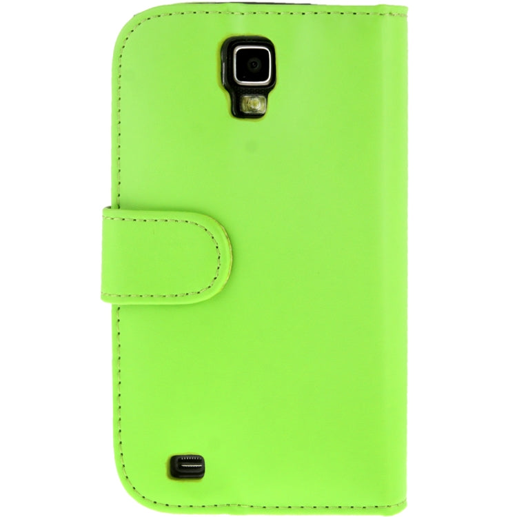 Horizontal Flip Soft Leather Case with Holder & Credit Card Slots for Galaxy S IV Active / i9295