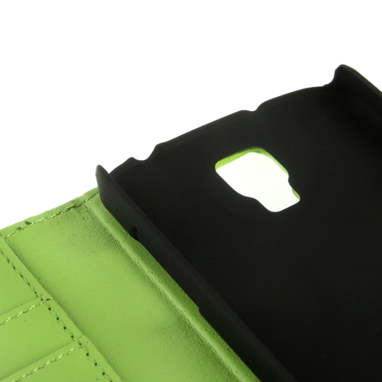 Horizontal Flip Soft Leather Case with Holder & Credit Card Slots for Galaxy S IV Active / i9295