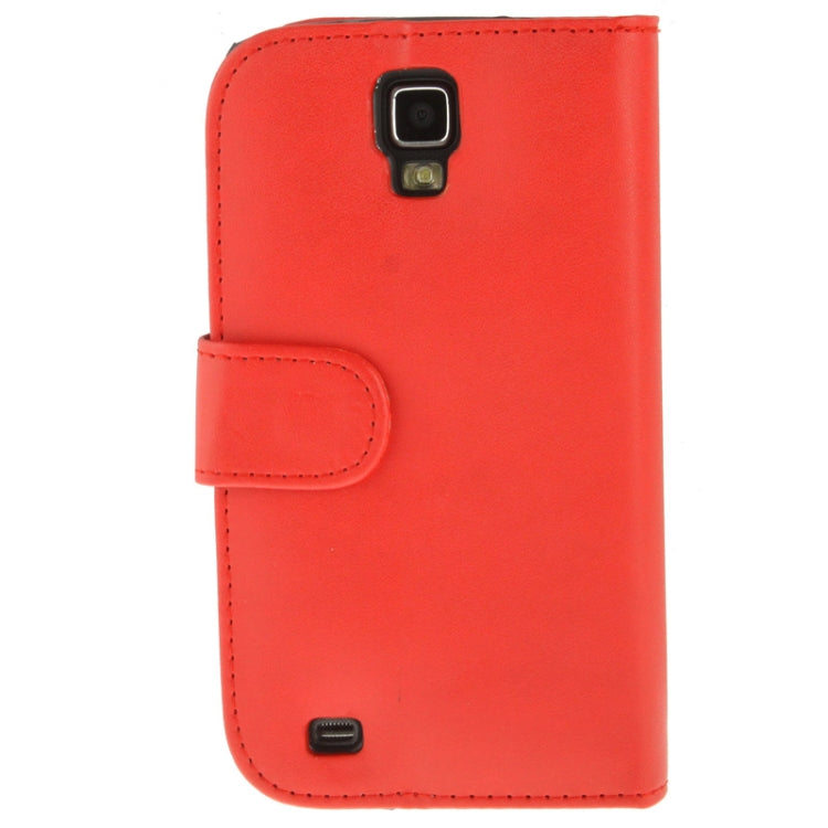 Horizontal Flip Soft Leather Case with Holder & Credit Card Slots for Galaxy S IV Active / i9295