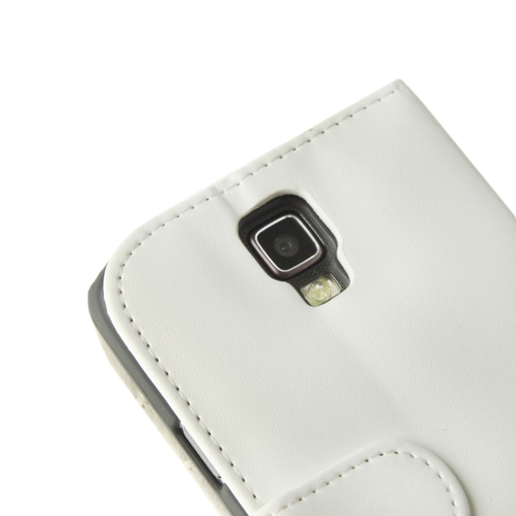 Horizontal Flip Soft Leather Case with Holder & Credit Card Slots for Galaxy S IV Active / i9295