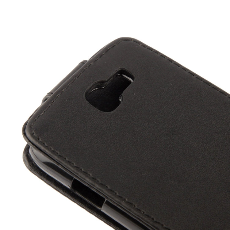 Vertical Flip Leather Case for Galaxy Express / i8730(Black)