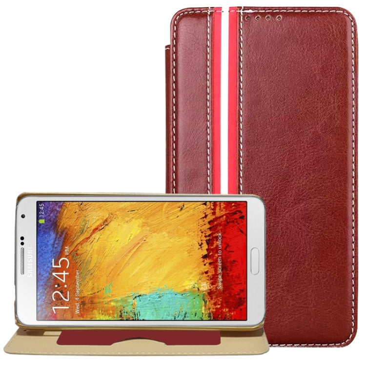 Crazy Horse Texture Flip Leather Case with Card Slot & Holder for Galaxy Note III / N9000