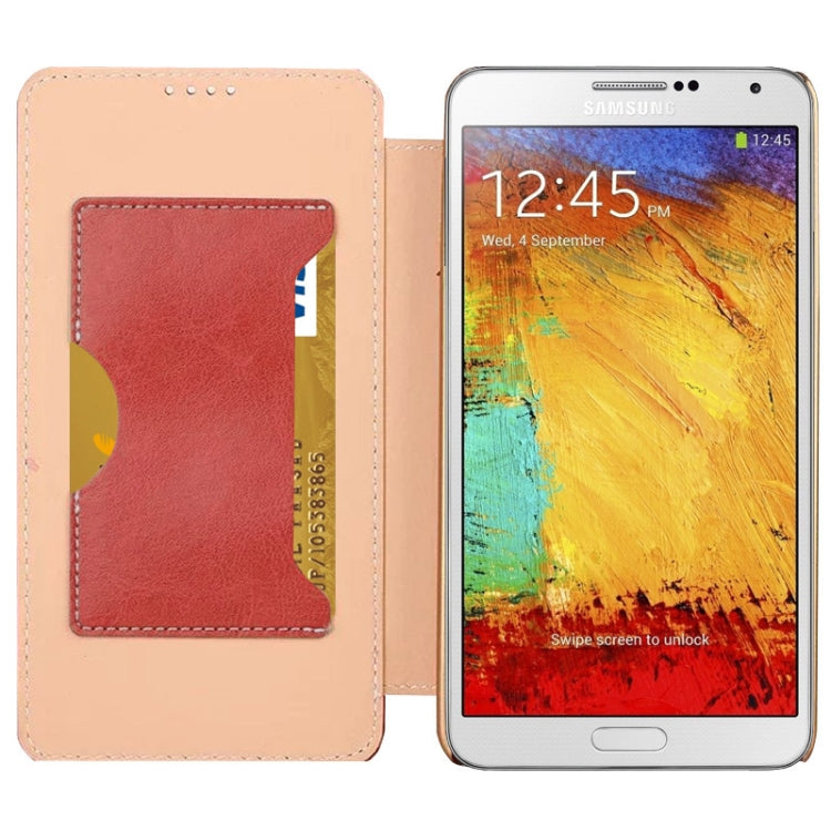 Crazy Horse Texture Flip Leather Case with Card Slot & Holder for Galaxy Note III / N9000
