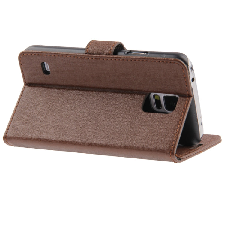 Oracle Texture Leather Case with Holder & Credit Card Slots for Galaxy S5 / G900