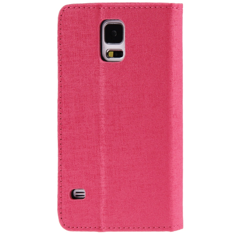 Oracle Texture Leather Case with Holder & Credit Card Slots for Galaxy S5 / G900