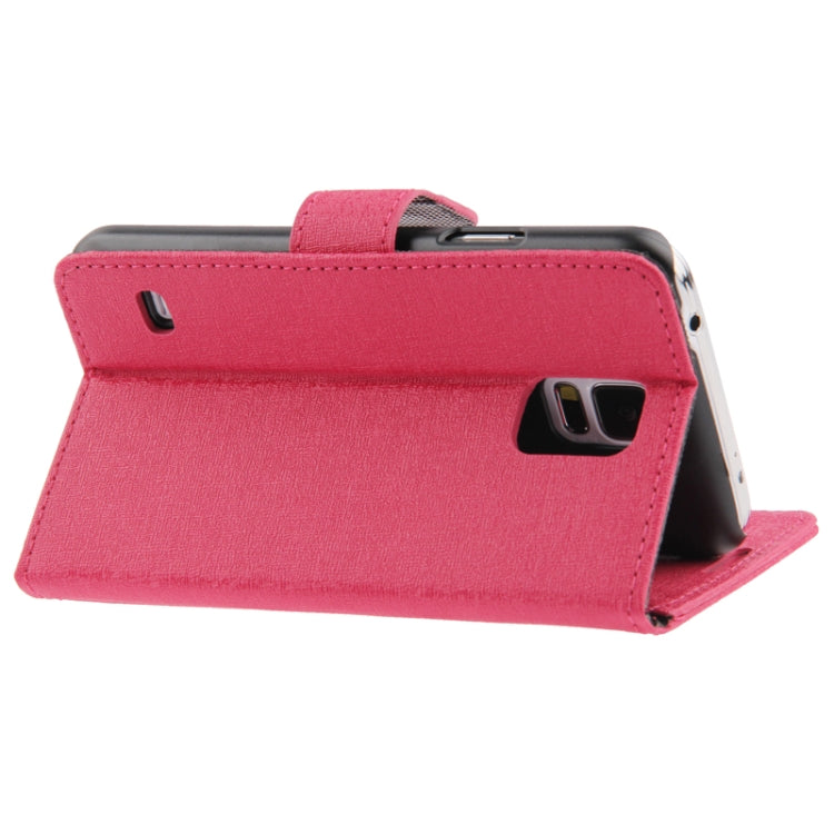 Oracle Texture Leather Case with Holder & Credit Card Slots for Galaxy S5 / G900