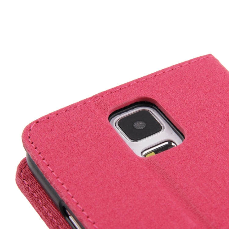 Oracle Texture Leather Case with Holder & Credit Card Slots for Galaxy S5 / G900