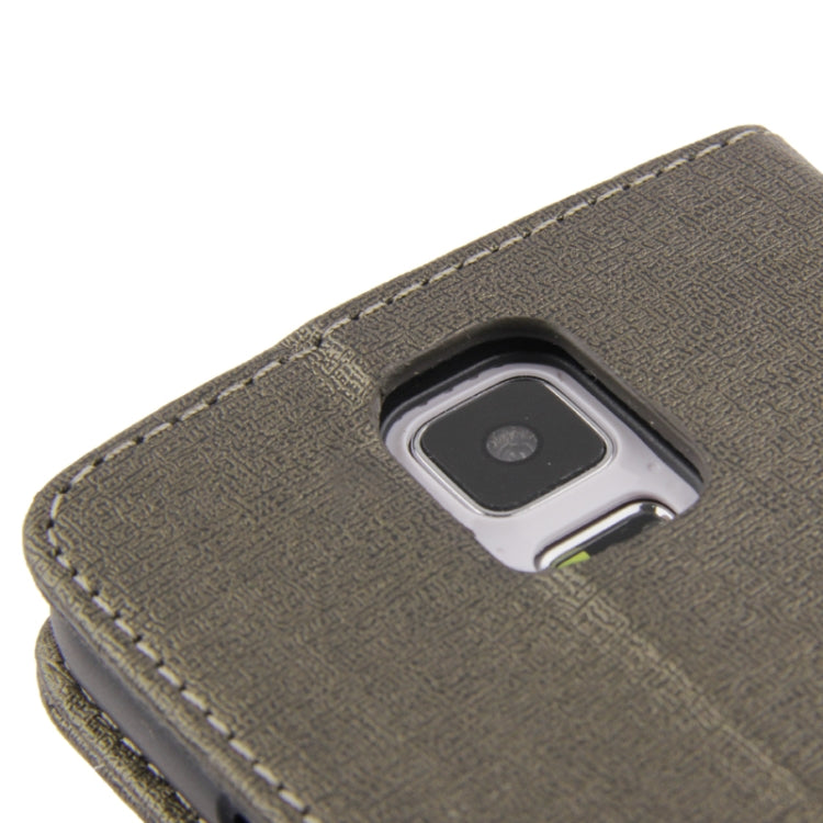 Oracle Texture Leather Case with Holder & Credit Card Slots for Galaxy S5 / G900