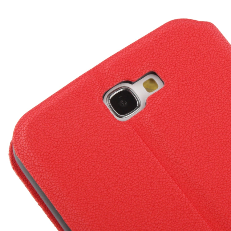 Gravel Texture Horizontal Flip Leather Case with Credit Card Slots & Holder for Galaxy Note II / N7100