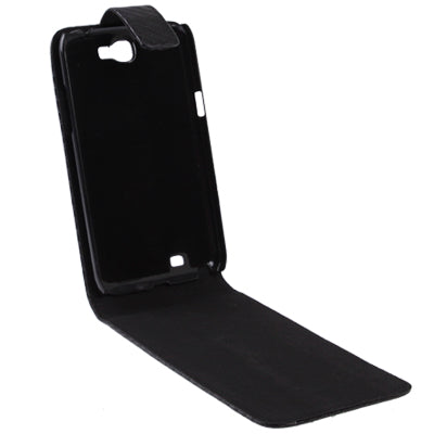 Carbon Fiber Texture Vertical Flip Leather Case for Galaxy Note II / N7100(Black)