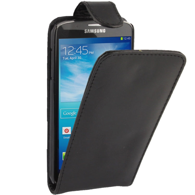 Vertical Flip Soft Leather Case for Galaxy S IV Active / i9295(Black)