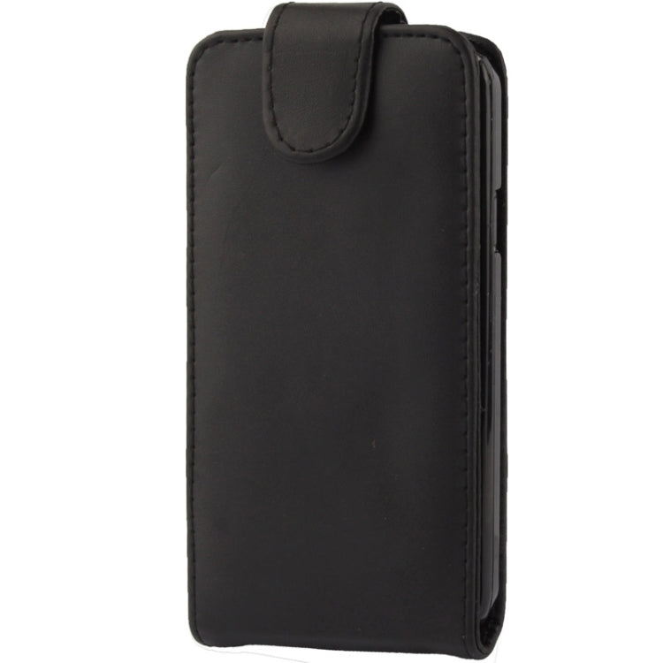 Vertical Flip Soft Leather Case for Galaxy S IV Active / i9295(Black)