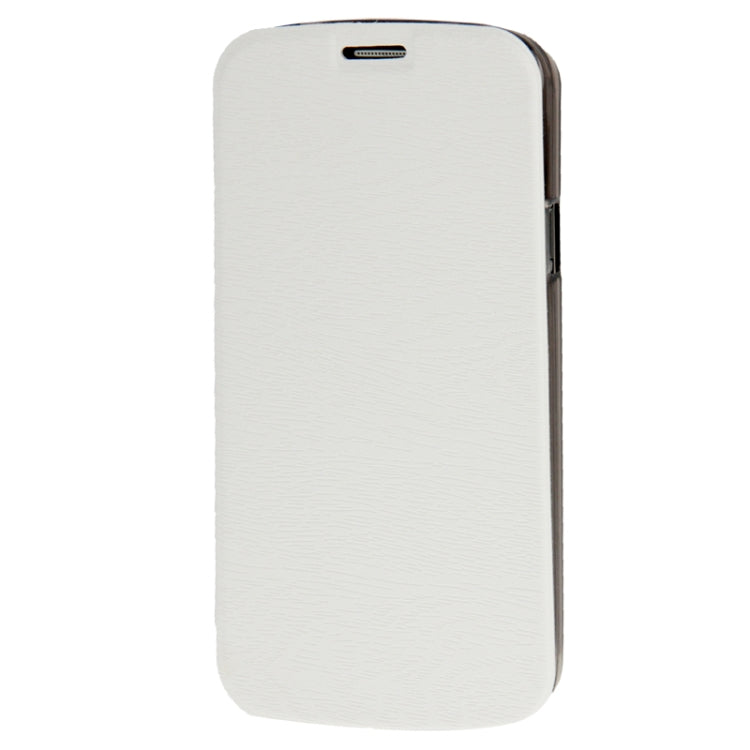 Wood Texture  Leather Case with Holder / Sleep / Wake-up Function / Credit Card Slot for Galaxy S IV Active / i9295(White)