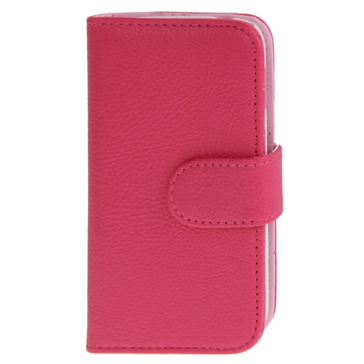 Litchi Texture Leather Case with Credit Card Slots & Holder for Galaxy Ace 3 / S7272