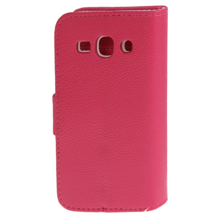 Litchi Texture Leather Case with Credit Card Slots & Holder for Galaxy Ace 3 / S7272
