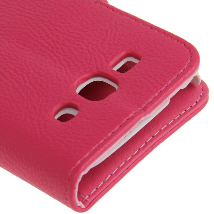 Litchi Texture Leather Case with Credit Card Slots & Holder for Galaxy Ace 3 / S7272