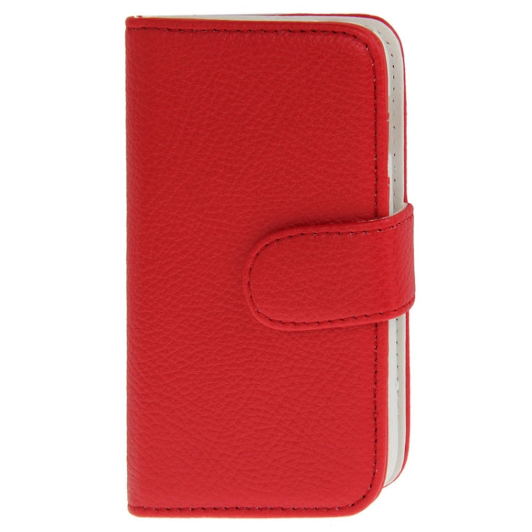 Litchi Texture Leather Case with Credit Card Slots & Holder for Galaxy Ace 3 / S7272