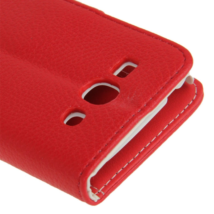Litchi Texture Leather Case with Credit Card Slots & Holder for Galaxy Ace 3 / S7272