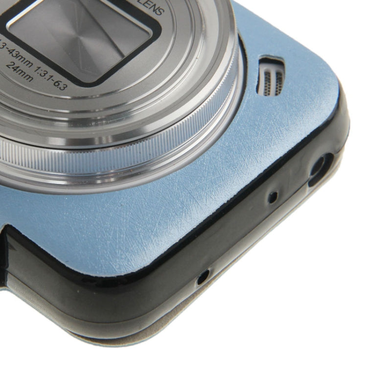 Silver Hairline Texture Horizontal Flip Leather Case with Call Display ID for Galaxy S IV Zoom / C1010