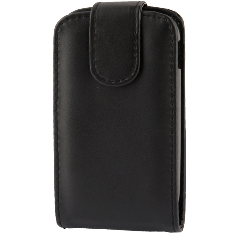 Vertical Flip Soft Leather Case for Galaxy Young S6310 / S6312   (Black)