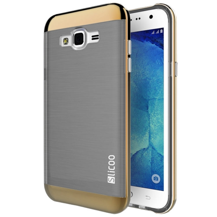 Slicoo Brushed Texture Electroplating Combination Case for Galaxy J1 / J100