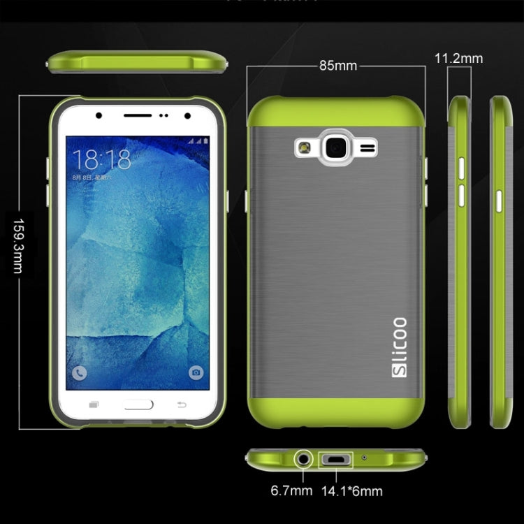Slicoo Brushed Texture Electroplating Combination Case for Galaxy J1 / J100