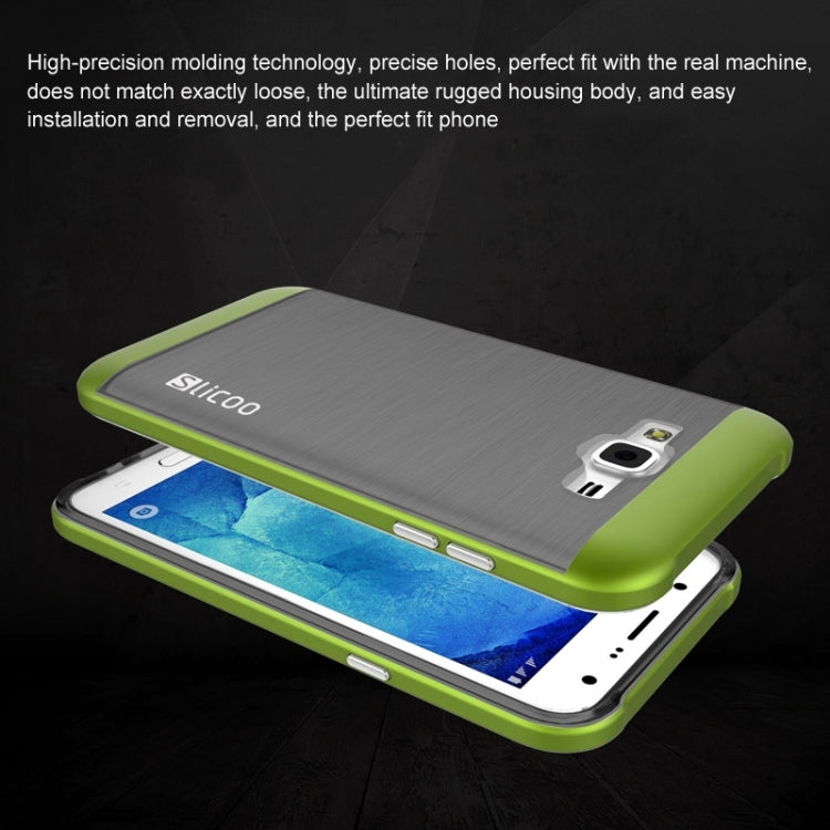 Slicoo Brushed Texture Electroplating Combination Case for Galaxy J1 / J100