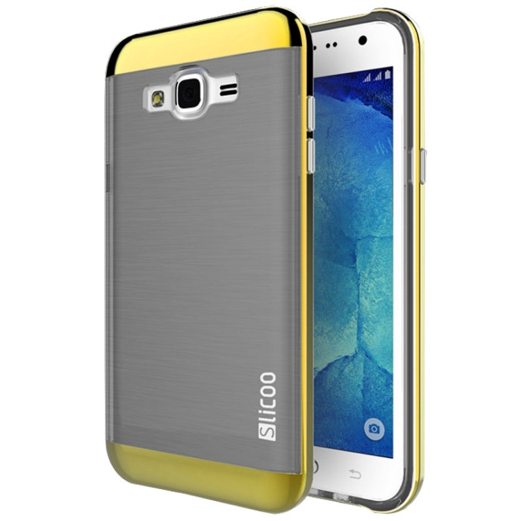 Slicoo Brushed Texture Electroplating Combination Case for Galaxy J1 / J100