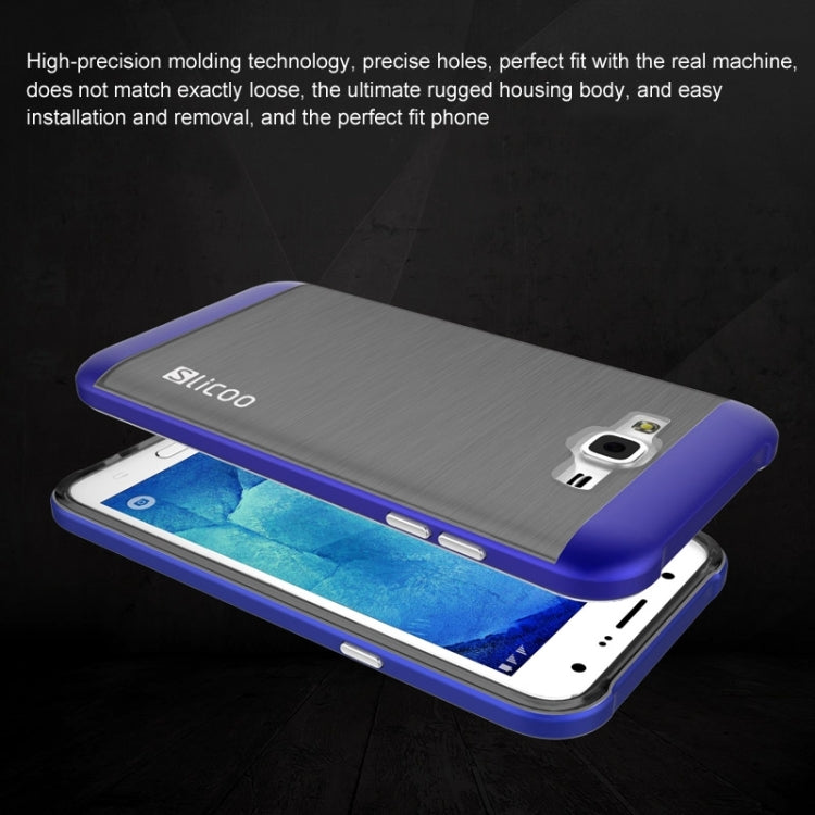 Slicoo Brushed Texture Electroplating Combination Case for Galaxy J1 / J100