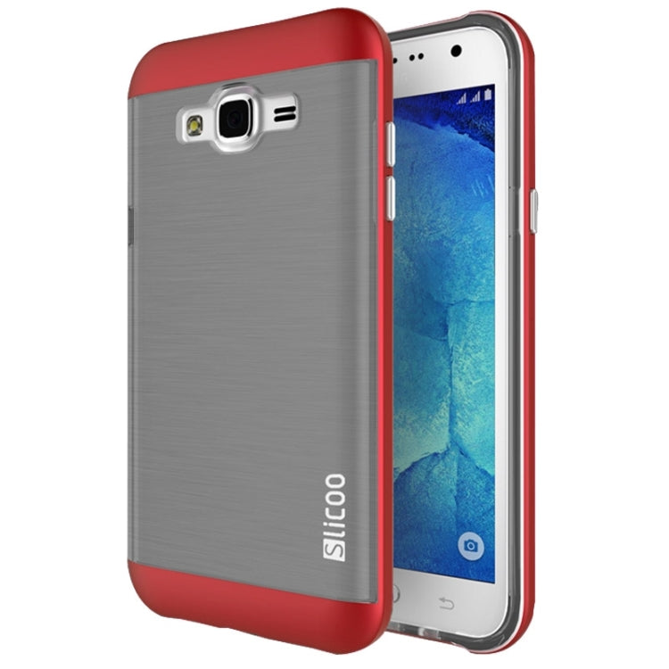 Slicoo Brushed Texture Electroplating Combination Case for Galaxy J1 / J100