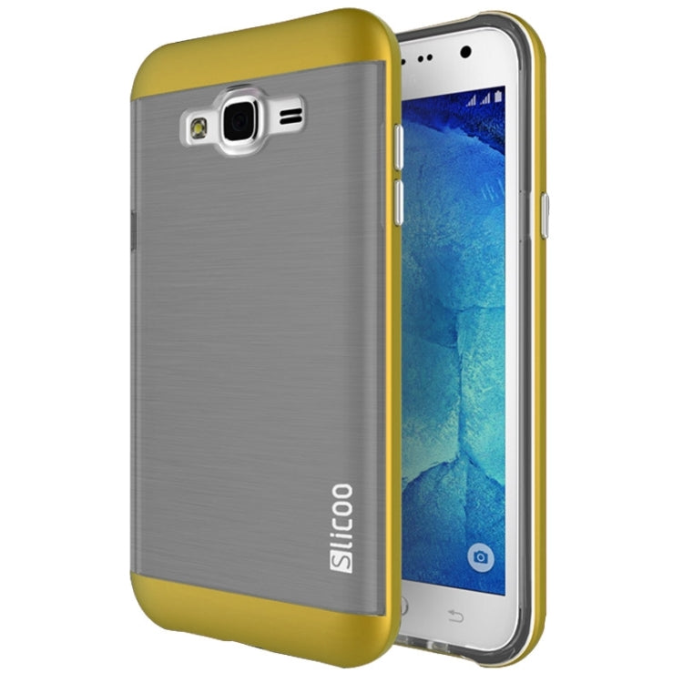 Slicoo Brushed Texture Electroplating Combination Case for Galaxy J1 / J100