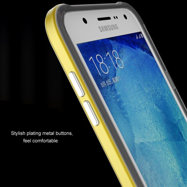 Slicoo Brushed Texture Electroplating Combination Case for Galaxy J5 / J500