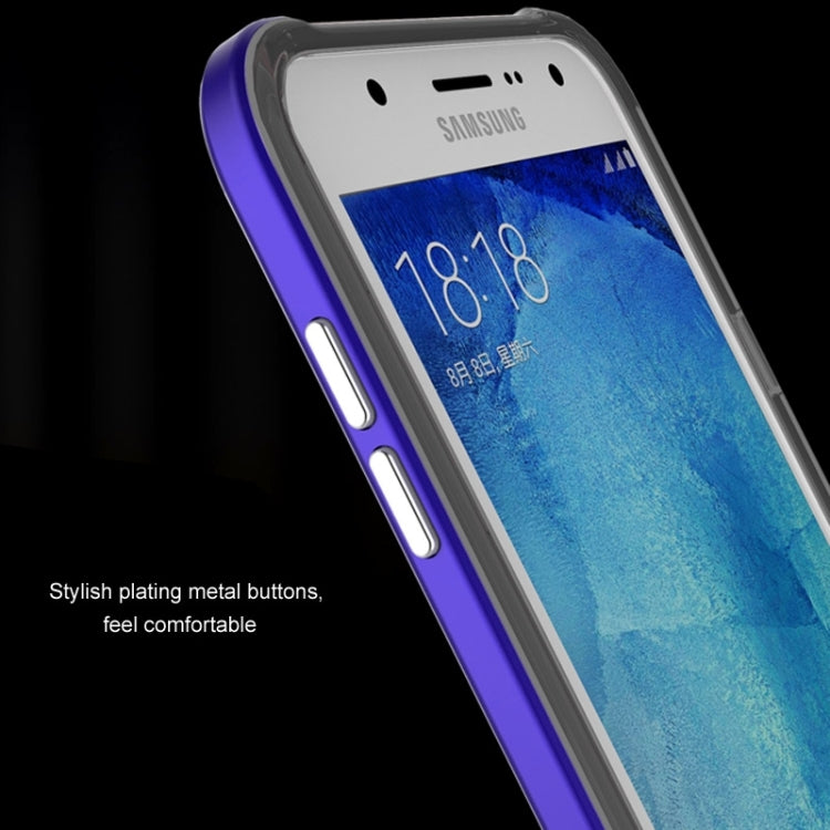 Slicoo Brushed Texture Electroplating Combination Case for Galaxy J5 / J500