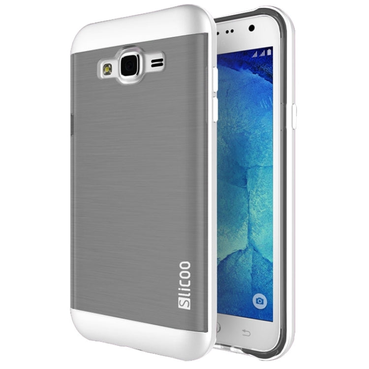 Slicoo Brushed Texture Electroplating Combination Case for Galaxy J5 / J500